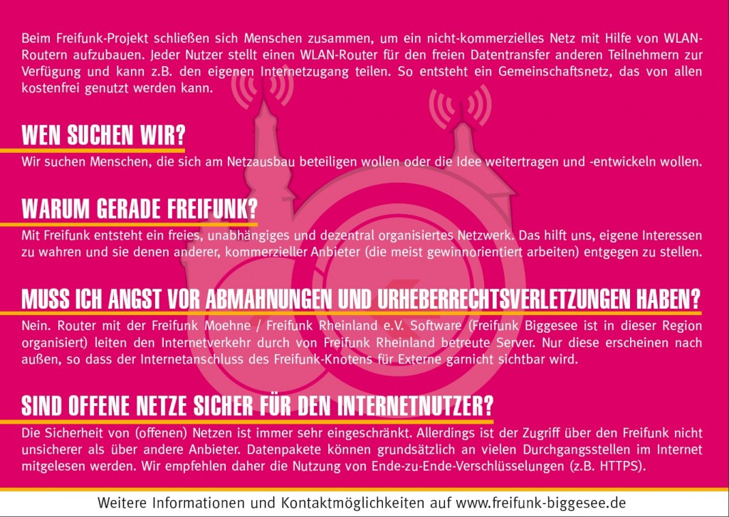 Freifunk-Flyer - Rückseite